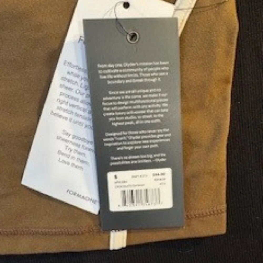 Glyder APEX Sports BRA- Chocolate Brown with oat milk stripe  - NWT - Picture 5 of 6